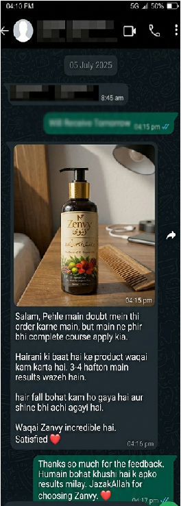 Real WhatsApp Customer Review